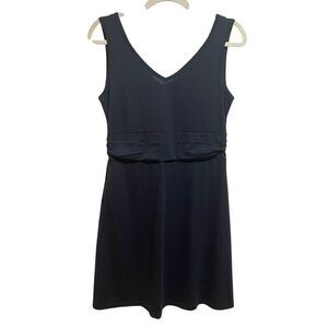 Title Nine Black Breeze V-Neck Active Athletic Mini Dress Sleeveless Size Medium